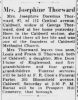 Josephine Doremus - Obituary