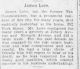 James Love - Obituary