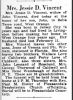 Jessie D. Love - Obituary