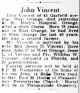 John Vincent - Obituary
