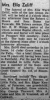 Ella Ward - Obituary