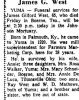 James G. West - Obituary