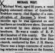 Michael West - Obituary
