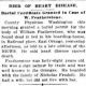 William Featherston - Newspaper Article William Featherston - Newspaper Article