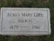 Agnes M. Love - Headstone